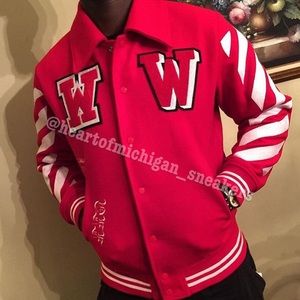 Off-white varsity jacket